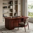 1200mm Mahogany Executive Desk with Drawers - 1