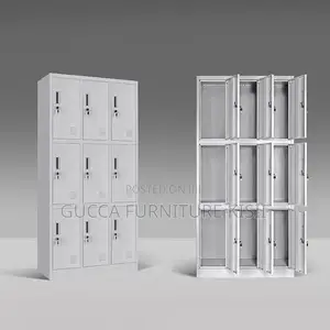 9-Locker Company Employee Cabinet
