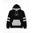 DilRay Hoodie Nyeusi-Grey ya Wanaume - 1