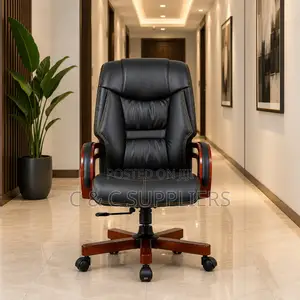 Black Leather Boss High Back Office Chair