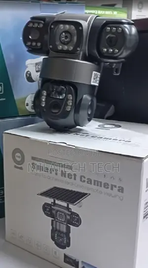4G Solar PTZ CCTV Camera Triple Lens - Night Vision