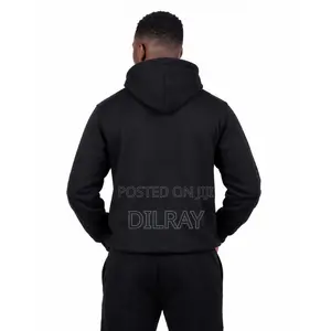 DilRay Men's Black Square Hoodie
