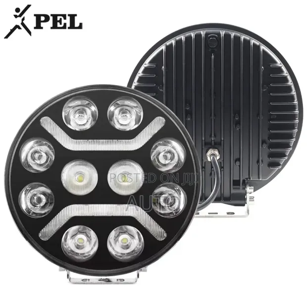 9" LED Driving Fog Lights | Round Off-Road Auxiliary Lights - 1