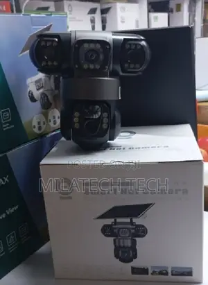 Kamera ya CCTV ya VTS28 Triple Lens 4G Solar