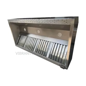 Heavy-Duty Stainless Steel Wall-Mounted Kitchen Hood