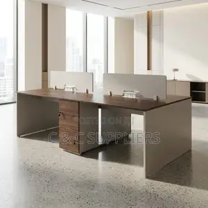 Modern 4-Seater Workstation Desk