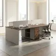 Modern 4-Seater Workstation Desk - 2