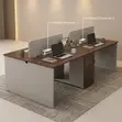 Modern 4-Seater Workstation Desk - 4