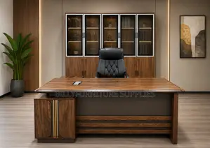 Executive Boss Desk yenye Kabati la Hifadhi