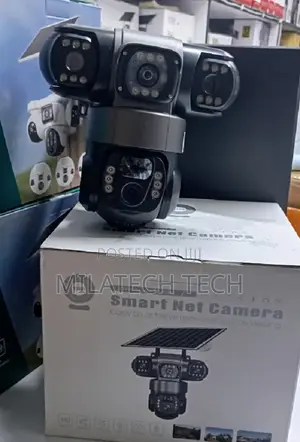 Kamera ya CCTV ya Solar ya Lensi Tatu ya 4G na Kengele ya Siren