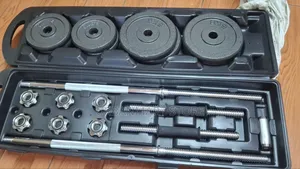 50KG Cast Iron Adjustable Dumbbell Weight Set With Case