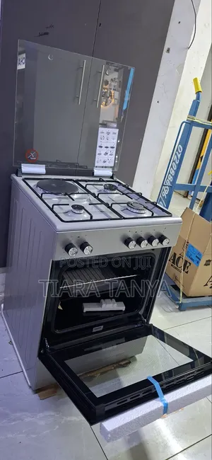 VON Simfer 60x60 Jiko la Gesi 3+1 na Hotplate ya Umeme