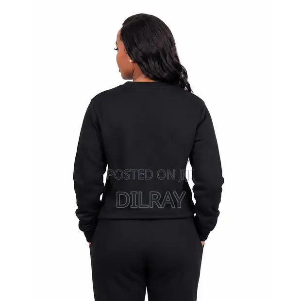 DilRay Women's Black Striped Sweatshirt - 1