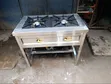 Stainless Steel Commercial Double Burner Gas Cooker - 1