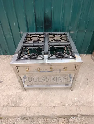 Jiko la Gesi la Kibiashara la Chuma cha Kutuoa la Burner 4