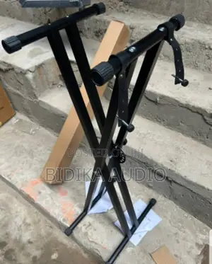 Heavy-Duty Double-X Adjustable Keyboard Stand
