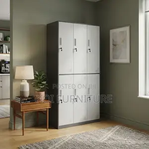 6-Locker Metallic Office Cabinet - Brand New