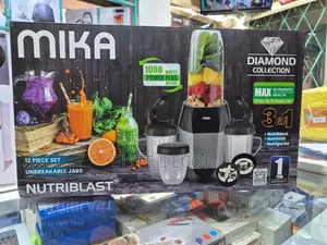 Mika 3-in-1 NutriBlender 1000W with Unbreakable Jars