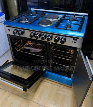 Haier 60x90cm 4+2 Burner Standing Cooker with Gas Compartment & Sensor