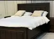 Elegant Modern Mahogany Wooden Bed - Queen Size - 2
