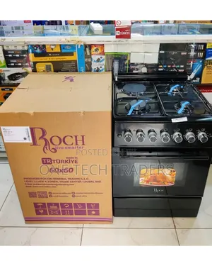 Jiko la Roch 60x60 Model ya Uturuki 3+1 - Nyeusi