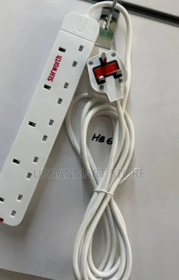 Starworth 5-Way Extension Cable 3 Metres - 1