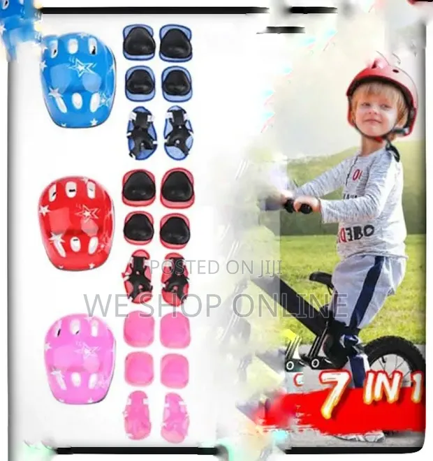 Kids Helmet and Guards Set - 1