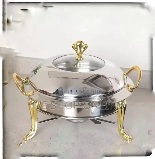 Chafing Dish 28cm yenye Kifuniko cha Kioo - 1