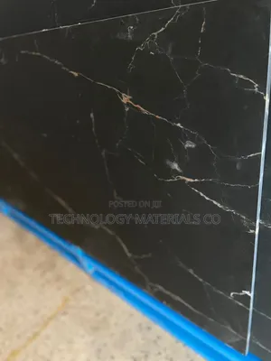 Premium Rafal Black Sintered Stone Slab with Gold Veins (2.6M x 0.8M)