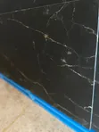 Premium Rafal Black Sintered Stone Slab with Gold Veins (2.6M x 0.8M) - 2