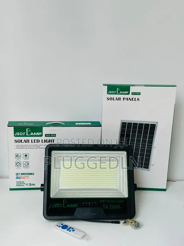 JSOT JS-TA 2000W Solar Flood Light - 1