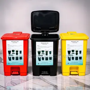 30L Hard Plastic Pedal Bin - Brand New