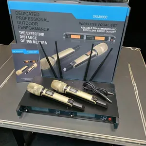 Professional SKM9000 UHF Wireless Microphone System - 2 Channels