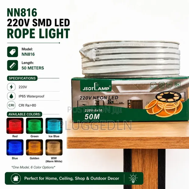 Snake Light Neon 220V 50-Meter SMD LED Rope Light - 1