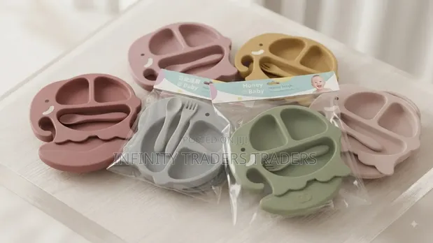 Brand New Silicone Baby Feeding Set - 1