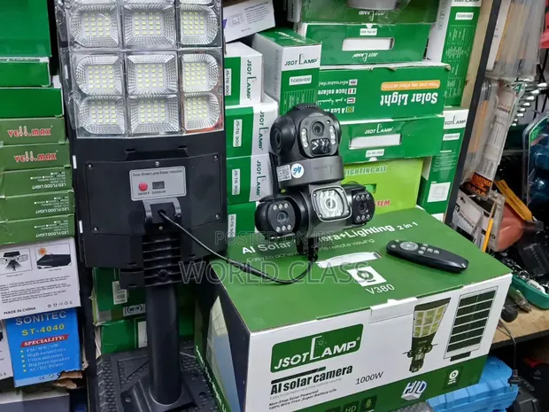JSOTLAMP 1000W AI Solar Street Light yenye Sensor - 1
