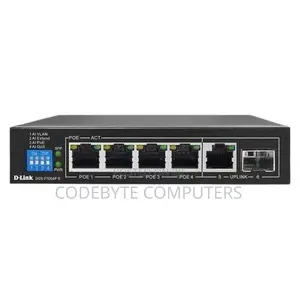 D-Link DGS-F1006P-E Switch ya Gb 6-Port na PoE 4