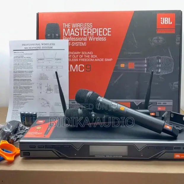JBL KMC9 Professional Dual UHF Wireless Microphone System - 1