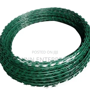 Galvanised Green 10m Concertina Razor Wire