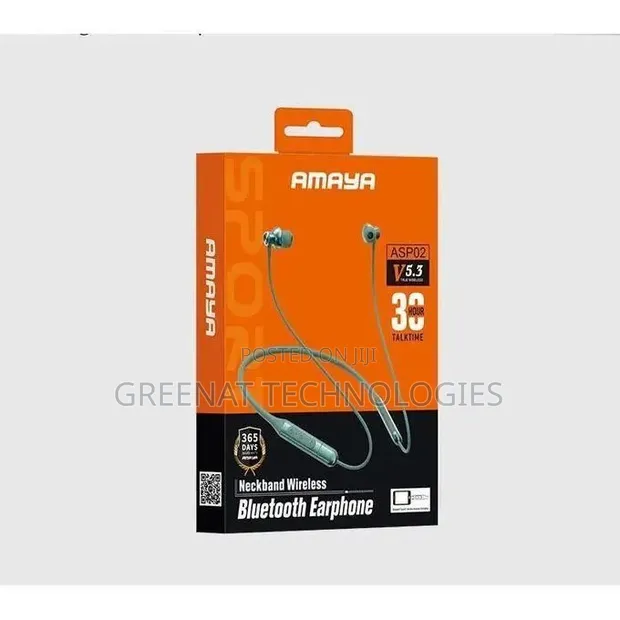 Amaya ASP02 Neckband Wireless Bluetooth Earphones - 1