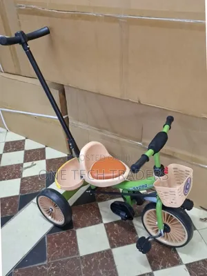 Push Tricycle with Leather Seat