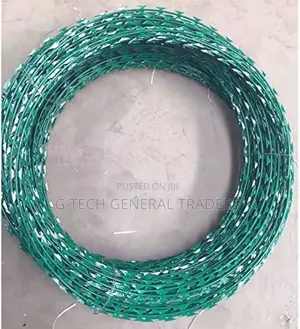 Galvanised Heavy Gauge Green Razor Wire (10m)