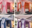 4 Stand Palace Canopy Net 6x6 with Stainless Brackets - 2