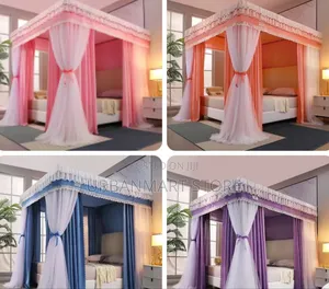6x6 Four Post Canopy Net na Pazia Nene