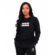 DilRay Sweatshirt Nyeusi ya Mistari kwa Wanawake - 3