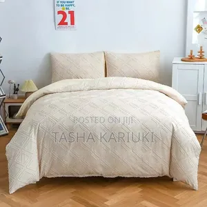 Tufted Cotton Duvet Cover Set - Size 7x8