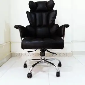 Black Butterfly Leather Office Chair