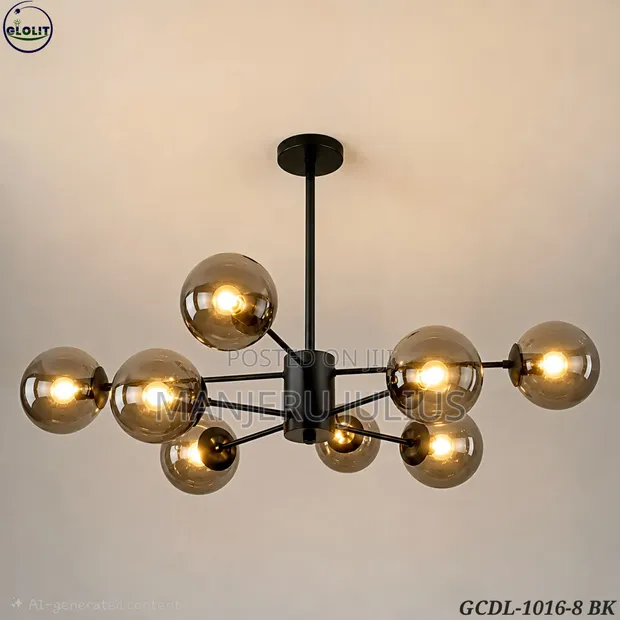 Sphere 8-Mwanga Chandelier - 1