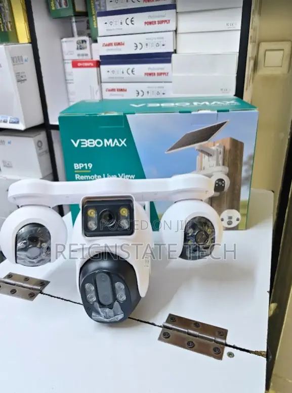 Kamera ya PTZ ya Solar 4G Sim yenye Lens 4 na 360° - 1