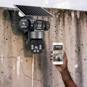 Smart View Kamera ya Solar ya 4G PTZ lenzi tatu ya 20MP 4K